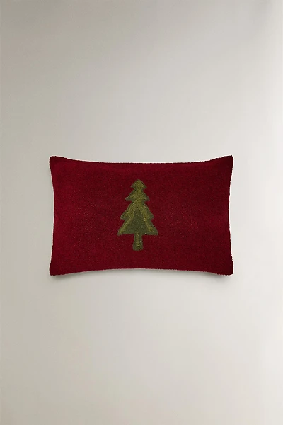 CHRISTMAS TREE THROW PILLOW COVER