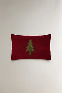 CHRISTMAS TREE THROW PILLOW COVER