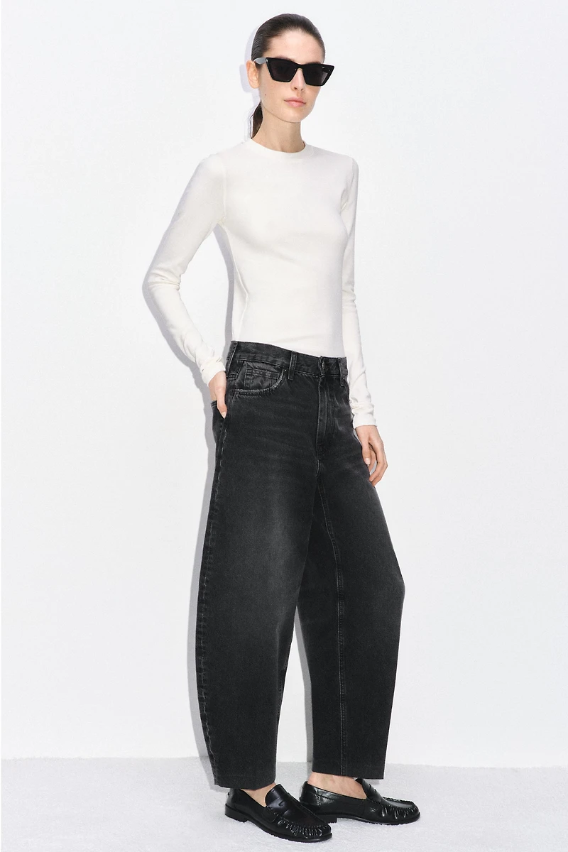 ZW COLLECTION HIGH-WAIST BARREL JEANS