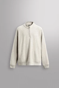 QUARTER-ZIP SWEATSHIRT WITH POCKETS