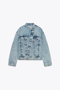 ZW COLLECTION CROSSOVER DENIM JACKET