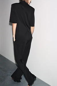 ZW COLLECTION FLOWY PANTS WITH DARTS