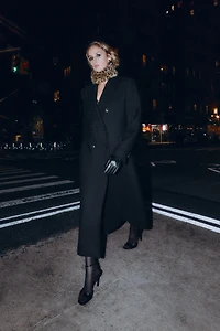 FAUX LEATHER ANIMAL PRINT FUR GLOVES