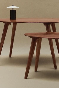 BEVELED WOODEN COFFEE TABLE