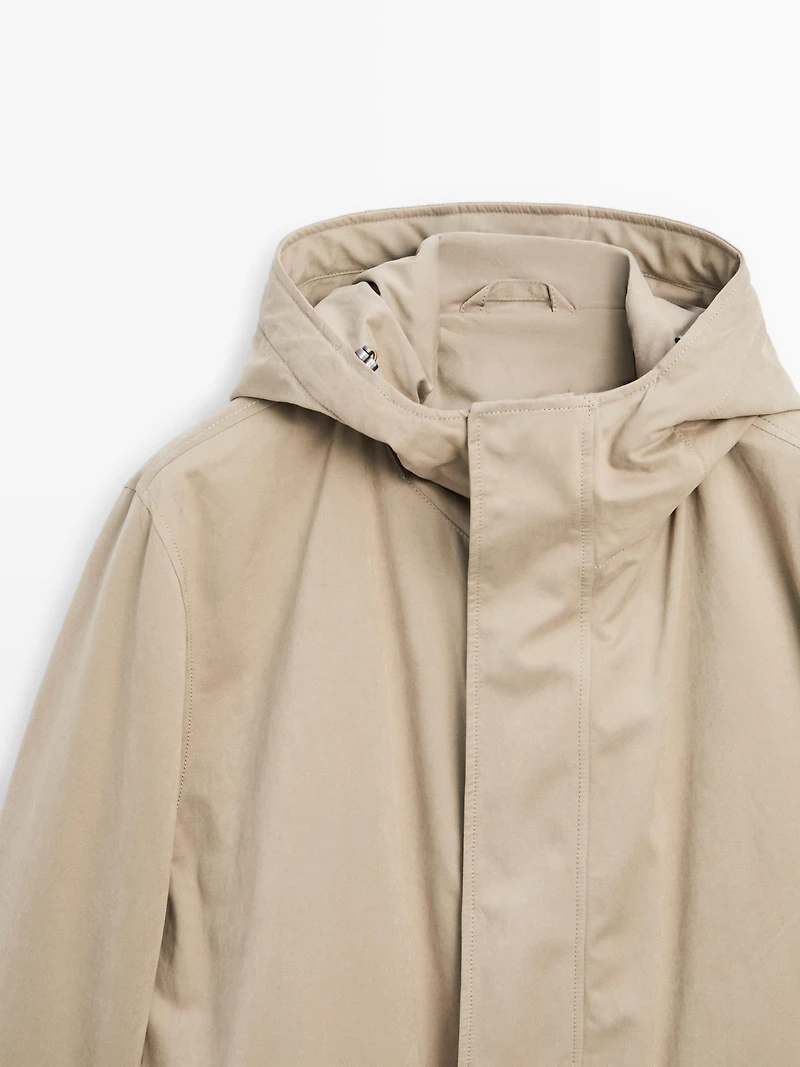 Parka tissu déperlant toucher pêche
