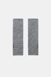 BEADED FLORAL EMBROIDERED KNIT MITTENS