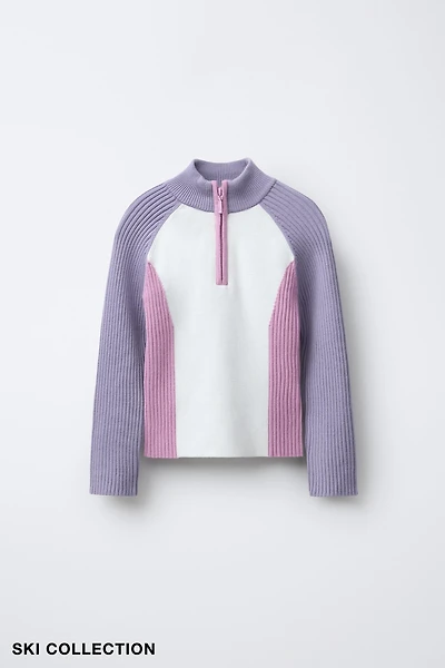 PULL EN MAILLE COLOR BLOCK COLLECTION SKI