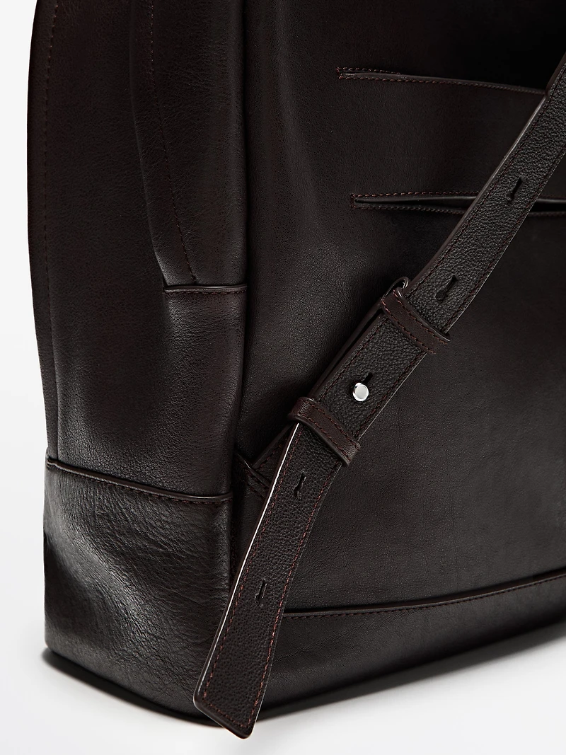 Sac à dos en cuir nappa