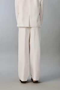 PANTALON DE COSTUME RELAXED FIT VISCOSE-LIN