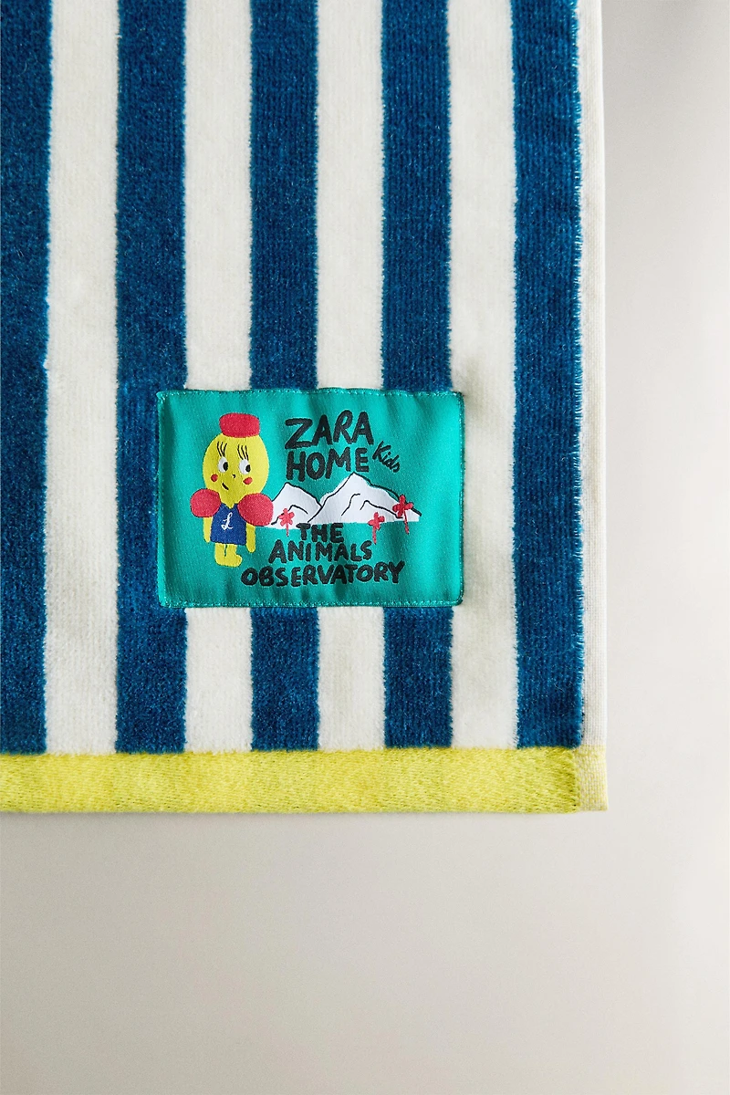 SERVIETTE DE BAIN ENFANT VELOURS X THE ANIMALS OBSERVATORY