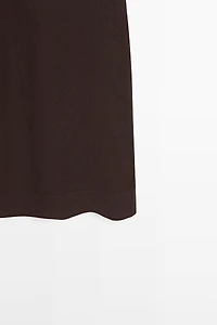 Linen halter midi dress