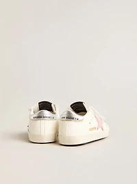 Baby Old School with pink leather star and silver heel tab