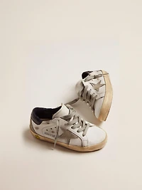 Junior Super-Star with gray suede star and blue heel tab