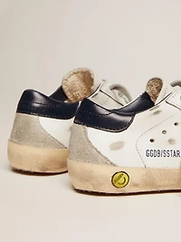 Junior Super-Star with gray suede star and blue heel tab