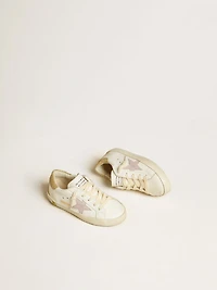Super-Star Junior with lilac leather star and glitter heel tab