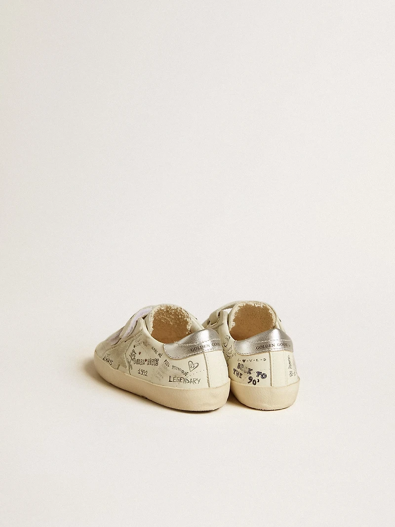 Old School Junior with suede star and metallic leather heel tab