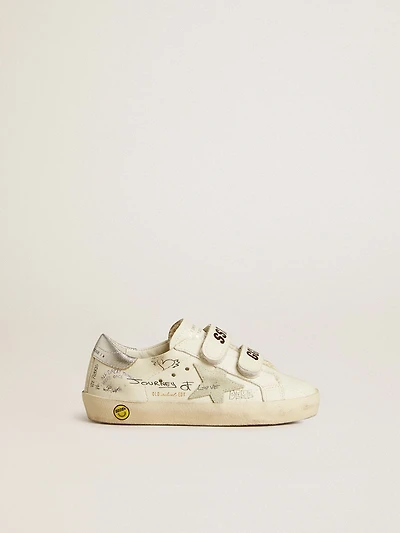 Old School Junior with suede star and metallic leather heel tab