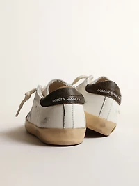 Super-Star Junior nappa with a printed star and black heel tab