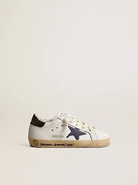 Super-Star Junior nappa with a printed star and black heel tab