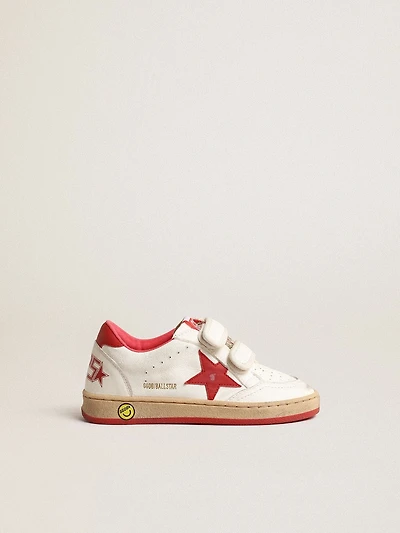Junior Ball Star in nappa with red leather star and heel tab