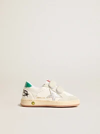 Junior Ball Star with silver star and green suede heel tab