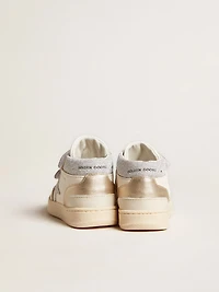 June Junior nappa and metallic leather inserts with glitter star