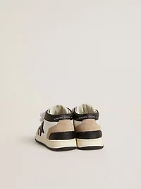 Junior June nappa with suede inserts and black leather star