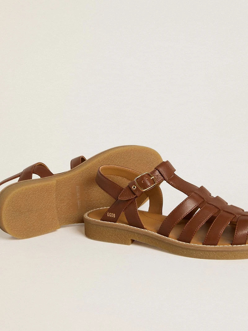 Maxime Junior sandals brown leather