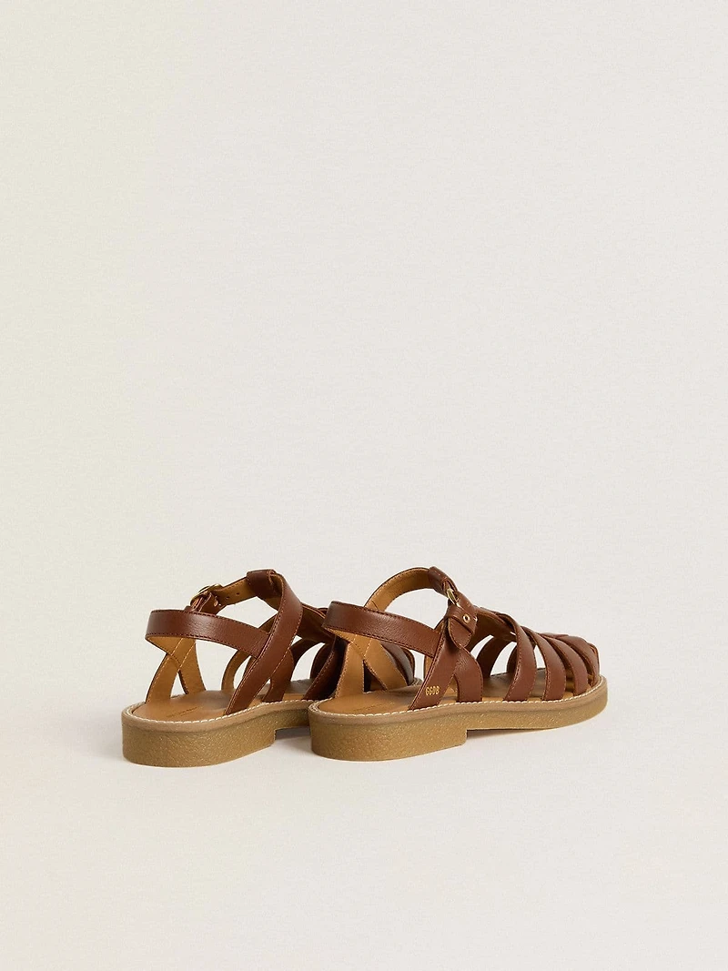 Maxime Junior sandals brown leather