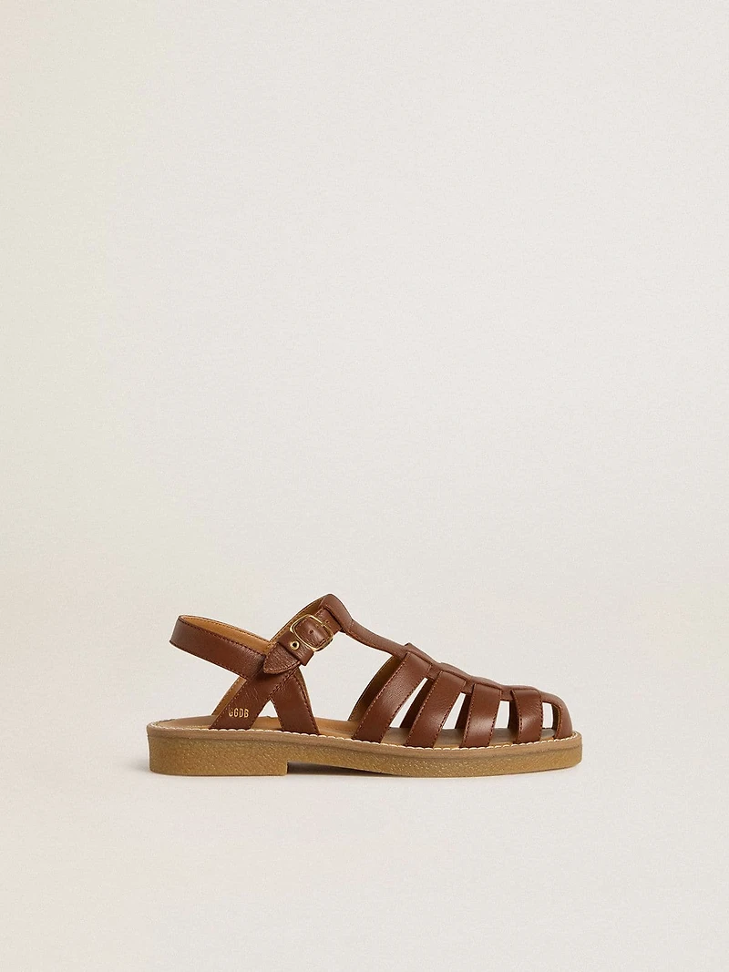 Maxime Junior sandals brown leather