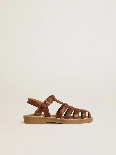 Maxime Junior sandals brown leather