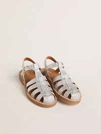 Maxime Junior sandals silver micro-glitter