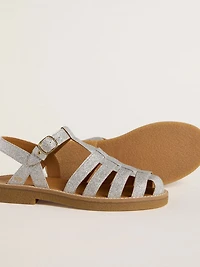 Maxime Junior sandals silver micro-glitter
