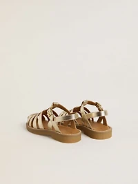 Maxime Junior sandals gold leather