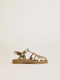 Maxime Junior sandals gold leather