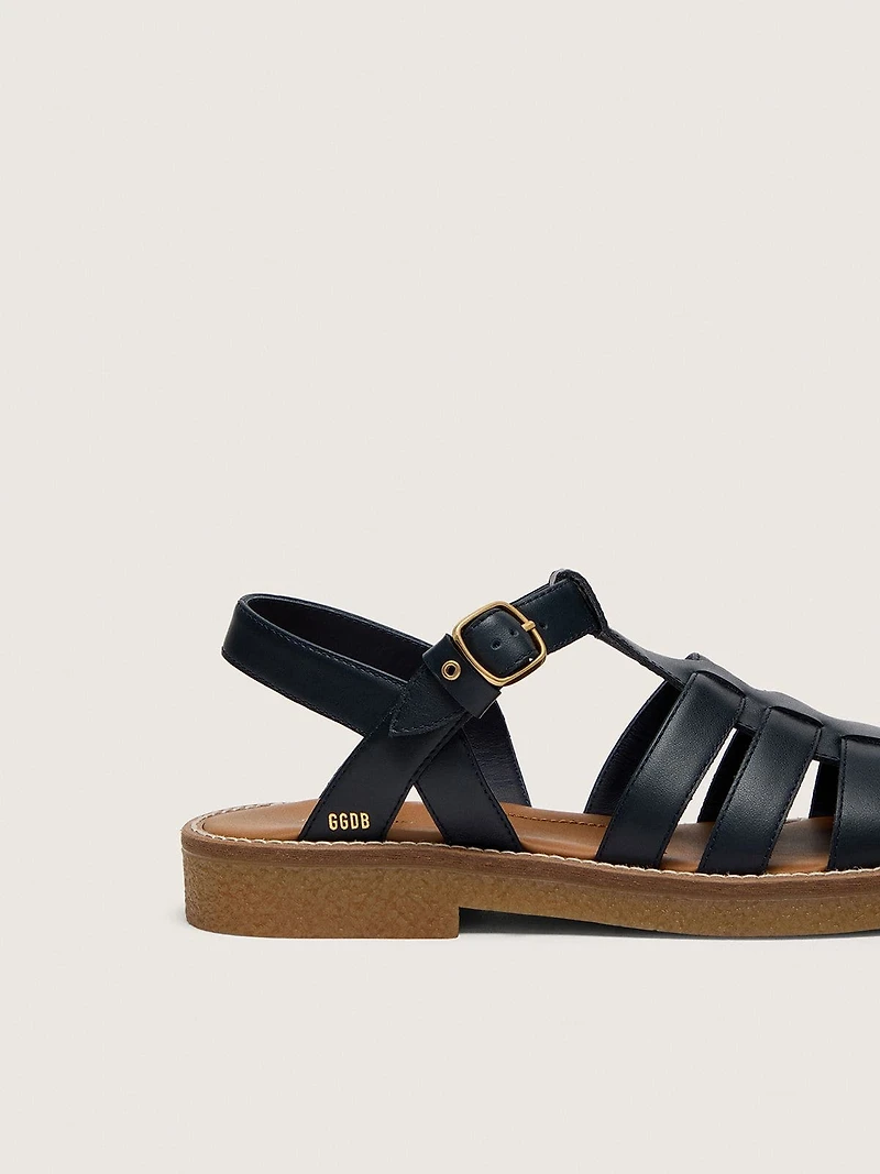 Junior Maxime sandals navy-blue leather