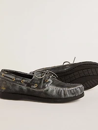 Junior Cruise loafer black distressed leather