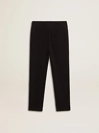 Boys’ black joggers with white stars