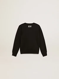 Boys’ black sweatshirt with white maxi star on the front
