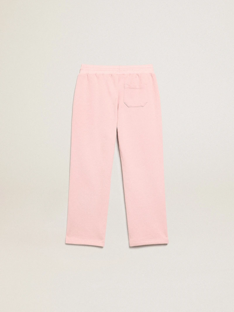 Pink joggers with glitter star on the front