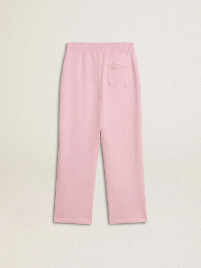 Pink joggers with glitter star on the front