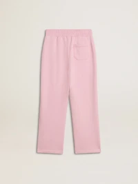 Pink joggers with glitter star on the front