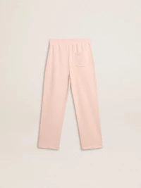 Girls’ pink joggers with print
