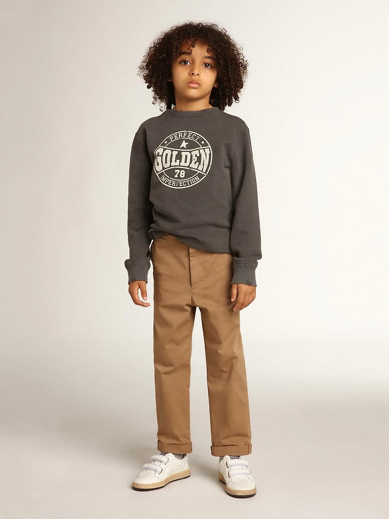 Boys’ chinos caramel cotton