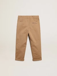 Boys’ chinos caramel cotton