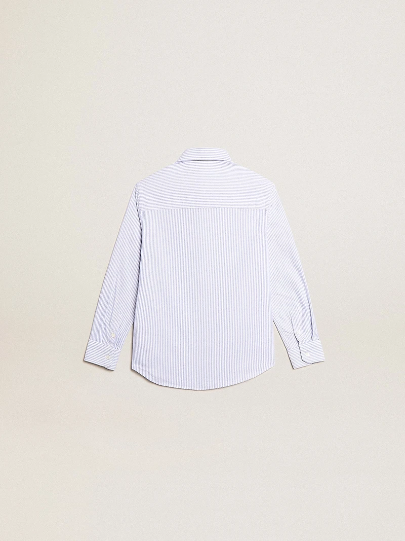 Boys’ shirt with light blue stripes