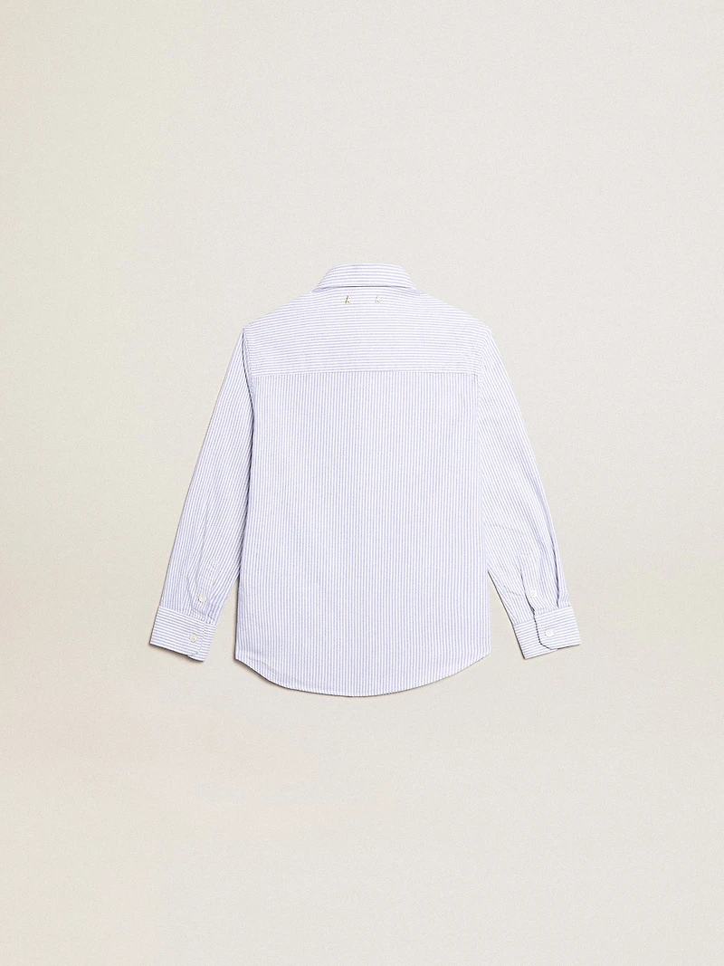 Boys’ shirt with light blue stripes
