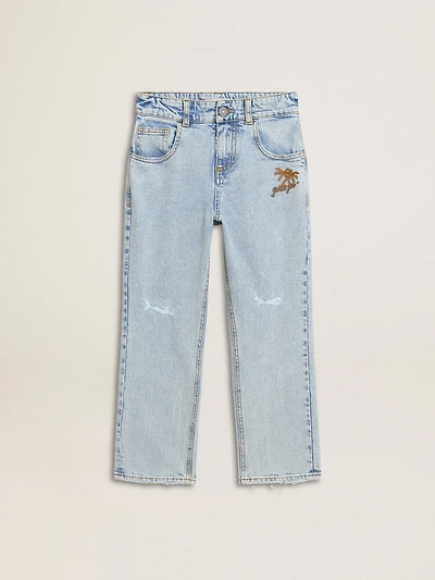 Boys' light denim jeans