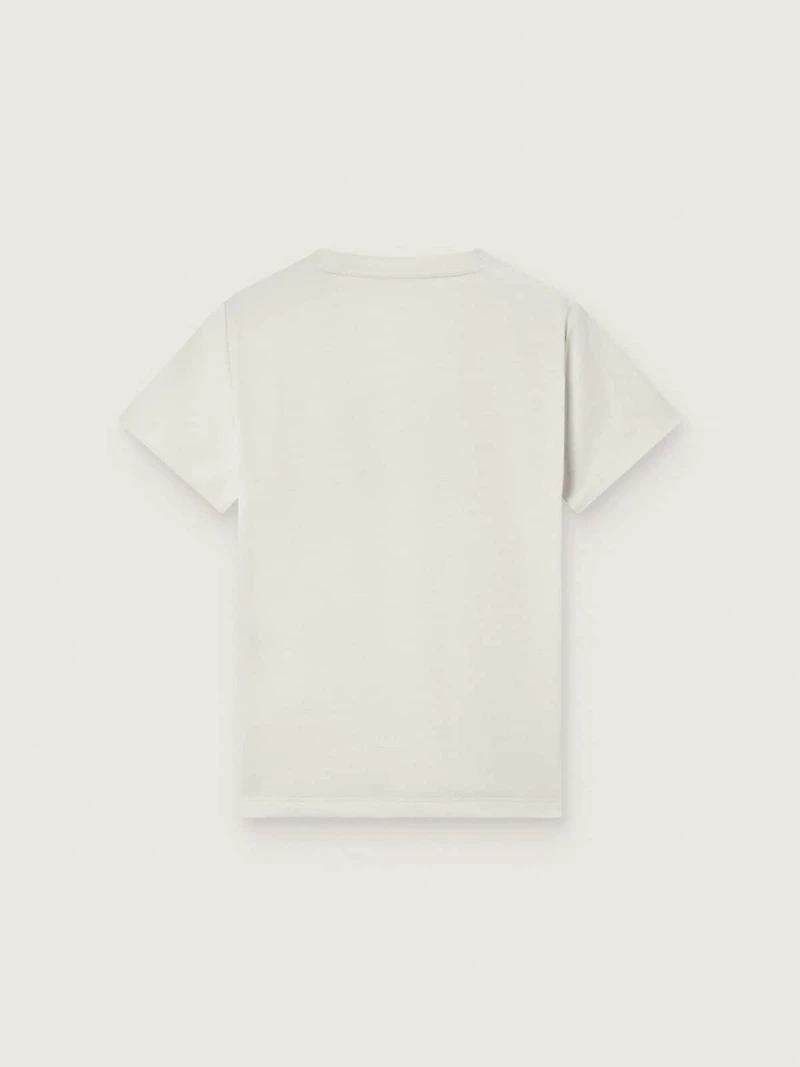 Journey boys’ T-shirt white cotton jersey with logo