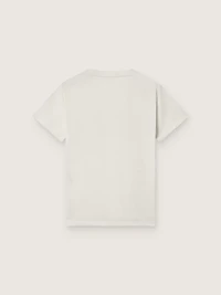 Journey boys’ T-shirt white cotton jersey with logo